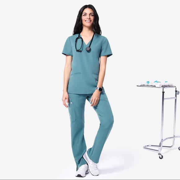 Figs Tops Figs Hydrogreen Casma Scrub Top Poshmark